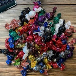 Fyldte indpakkede chokoladekugler cocoture 1000 g.