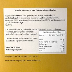 Chokoladelakrids mandel fra Weibel