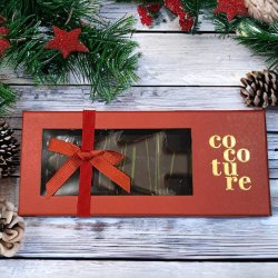 Cocoture marcipan juletr� i r�d gave�ske