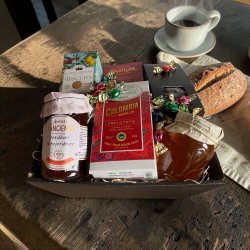  Gavekurv m/ luksus kaffe &amp; delikatesser � Eksklusiv kaffekurv