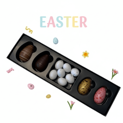 P�ske�ske med chokolade�g og drage��g