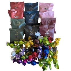 Eksklusiv firma-gavekurv med Cocoture dele-chokolade og Lakridseriet
