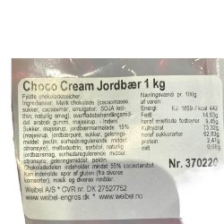 Bolsjer - Jordbr chokolade creme