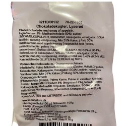 Chokoladekugle lyser�d - 1 stk.