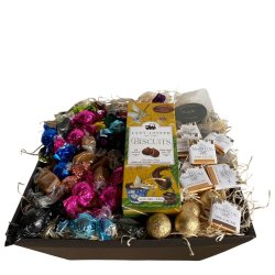 Gavekurv: Luksus slikkurv med Lady biscuits og Cocoture under 300 kr.