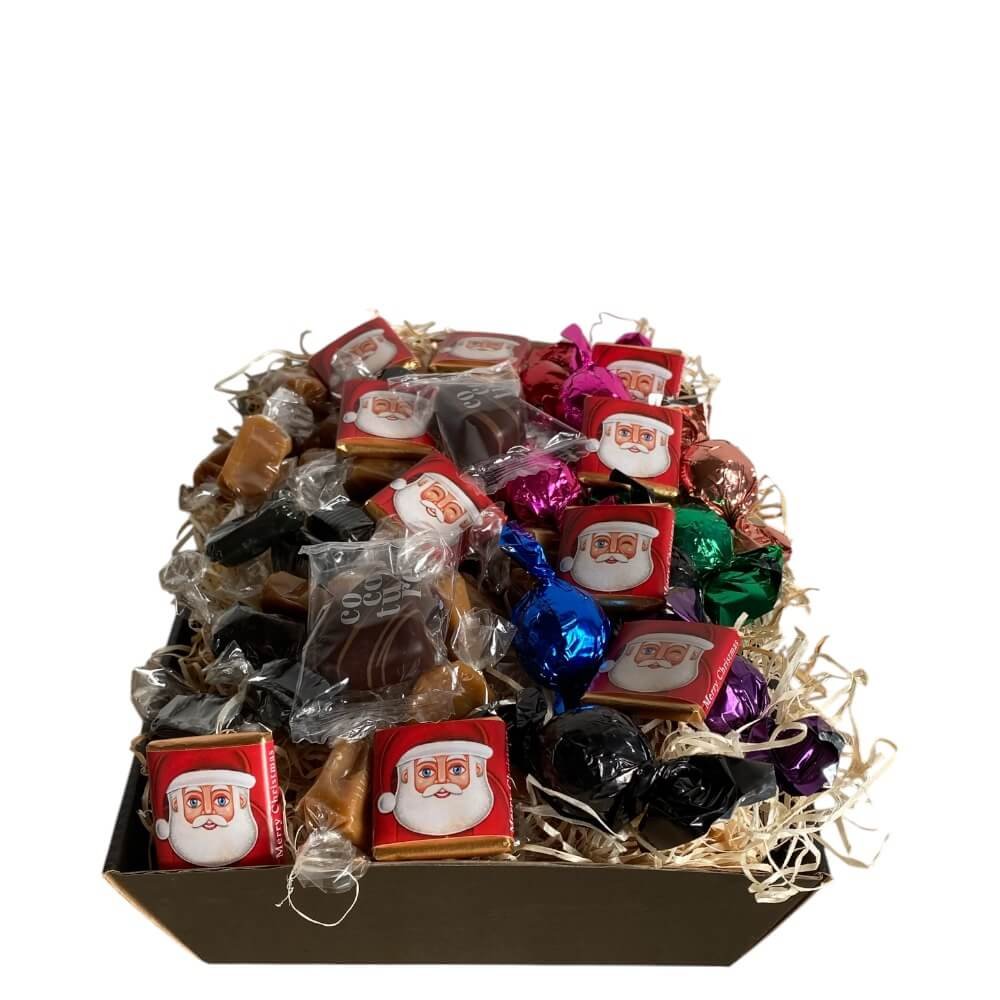  Gavekurv: Lille julekurv med Cocoture og Amatller julemands-chokolade