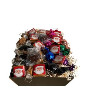  Gavekurv: Lille julekurv med Cocoture og Amatller julemands-chokolade