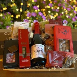 Luksus Gavekurv med Bobler og S�dt  - Romantisk gavekurv