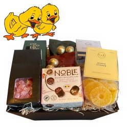 Gavekurv med Belgisk chokolade, vingummi og lakrids