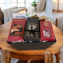 Gavekurv med chokoladeblomster - den perfekte sde gave