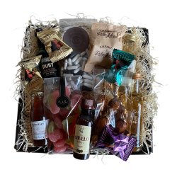 Gavekurv med mini spiritus - Gavekurv til ham