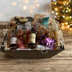 Gavekurv med mini spiritus - Gavekurv til ham