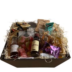 Gavekurv med mini spiritus - Gavekurv til ham