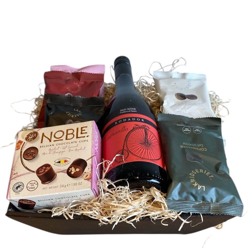 Luksus Gavekurv � Rodador, Lakridseriet &amp; Noble Chokolade