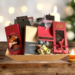 Stor Luksus Gavekurv med Chokolade, Ndder og Slik