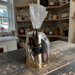 Gavepakke: V�rtindegave med Cocoture blomster og hindb�rvingummi