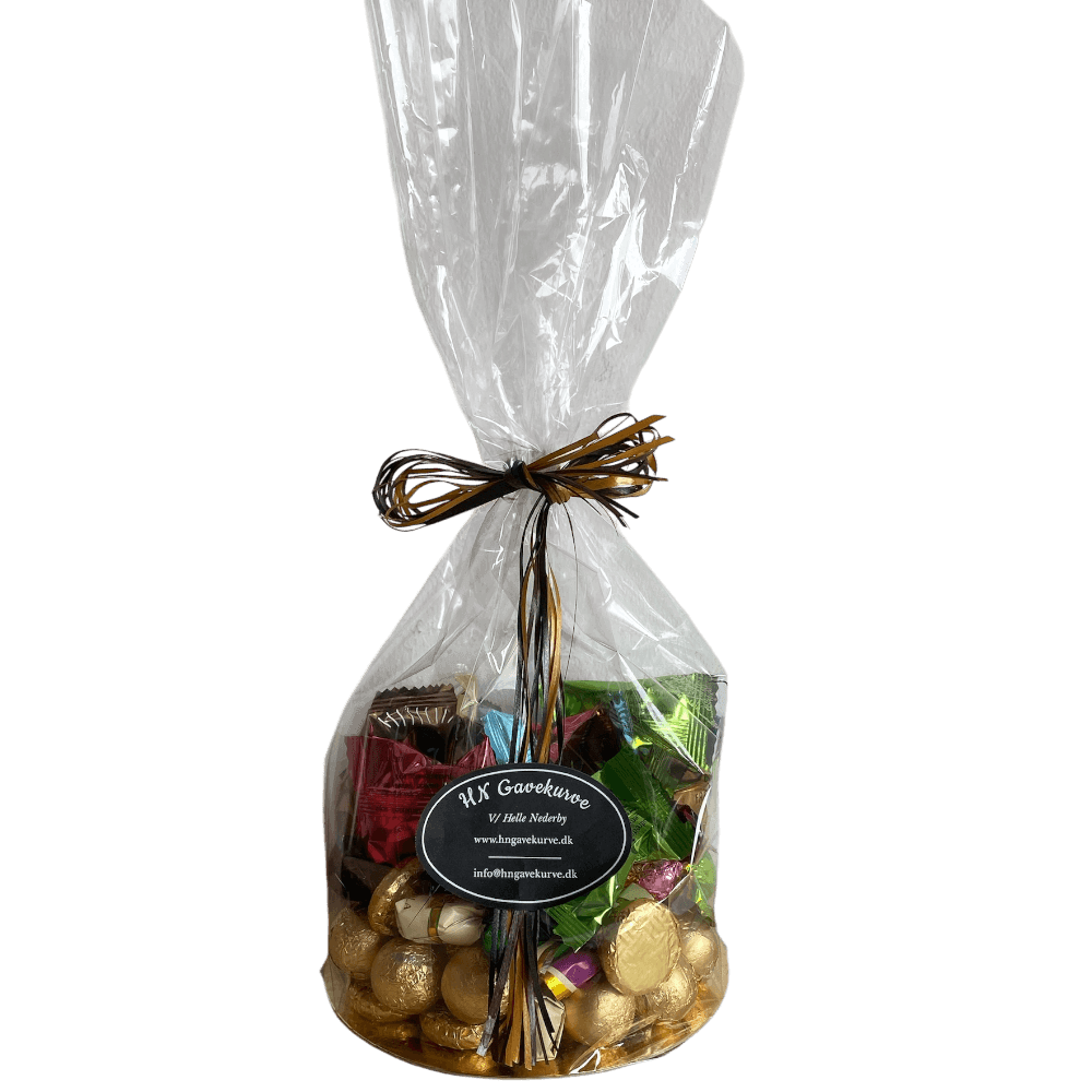 Gavepakke: Luksus slikpakke med Cocoture og chokolade i guldpapir