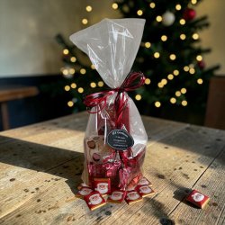 Gavepakke: Guldbund med Amatller og Noble chokoladehjerter