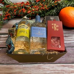 Haymans gin gavekurv med karameller og vingummi