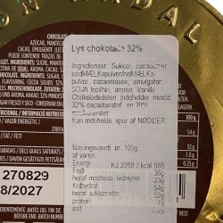 Julechokolade - Simon Coll lys chokoladem�nt