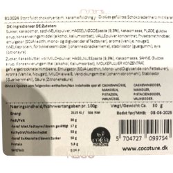 Stor chokolade julehjerte med karamel