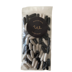 Lakrids: Black n' white anis lakridser fladpose 90g