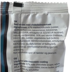 Lakridseriet Reykjavik i pose med fl�dechokolade og lakrids