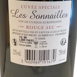 Fransk vin - Les Sonnailles 