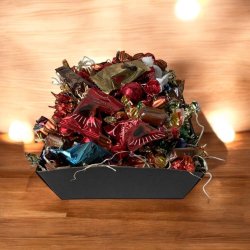 Lille blandings gavekurv med chokolade