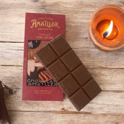 70g. lys chokoladeplade fra Amatler 