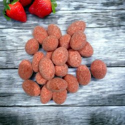 Jordb�r mandler med chokolade