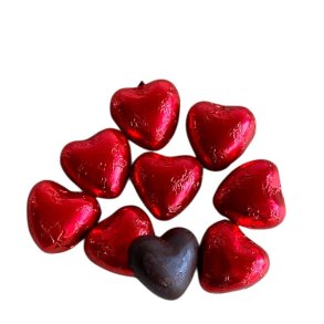 Chokoladehjerter mrk by PR Chokolade- 225g.