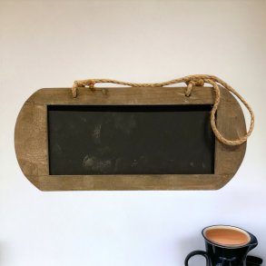 Retro kridt tavle med ramme