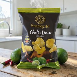 Snackgold Gourmet Chips Chili &amp; Lime -125g.