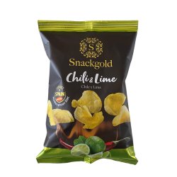 Snackgold Gourmet Chips Chili &amp; Lime -125g.