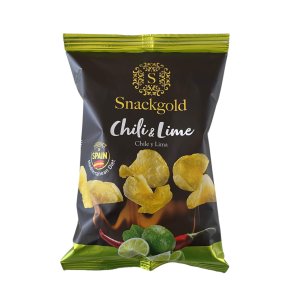 Snackgold Gourmet Chips Chili & Lime -125g.