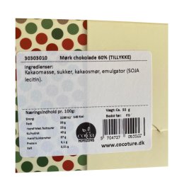 Cocoture chokoladeplade - Tillykke