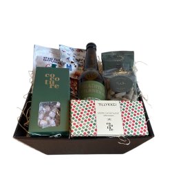 Tillykke gavekurv med �l og slik