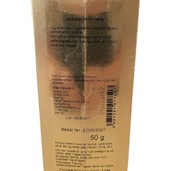  Chokolade � Weibel kakaotr�fler i guld�ske 55g