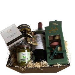 Eksklusiv gavekurv - vin tapas og luksuslakrids