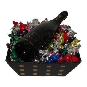 Gavekurv - Chokolade og Cava 