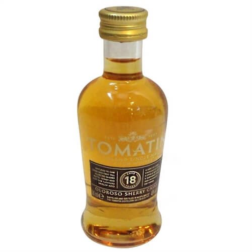Tomatin single highland malt scotch whisky 43% 5cl